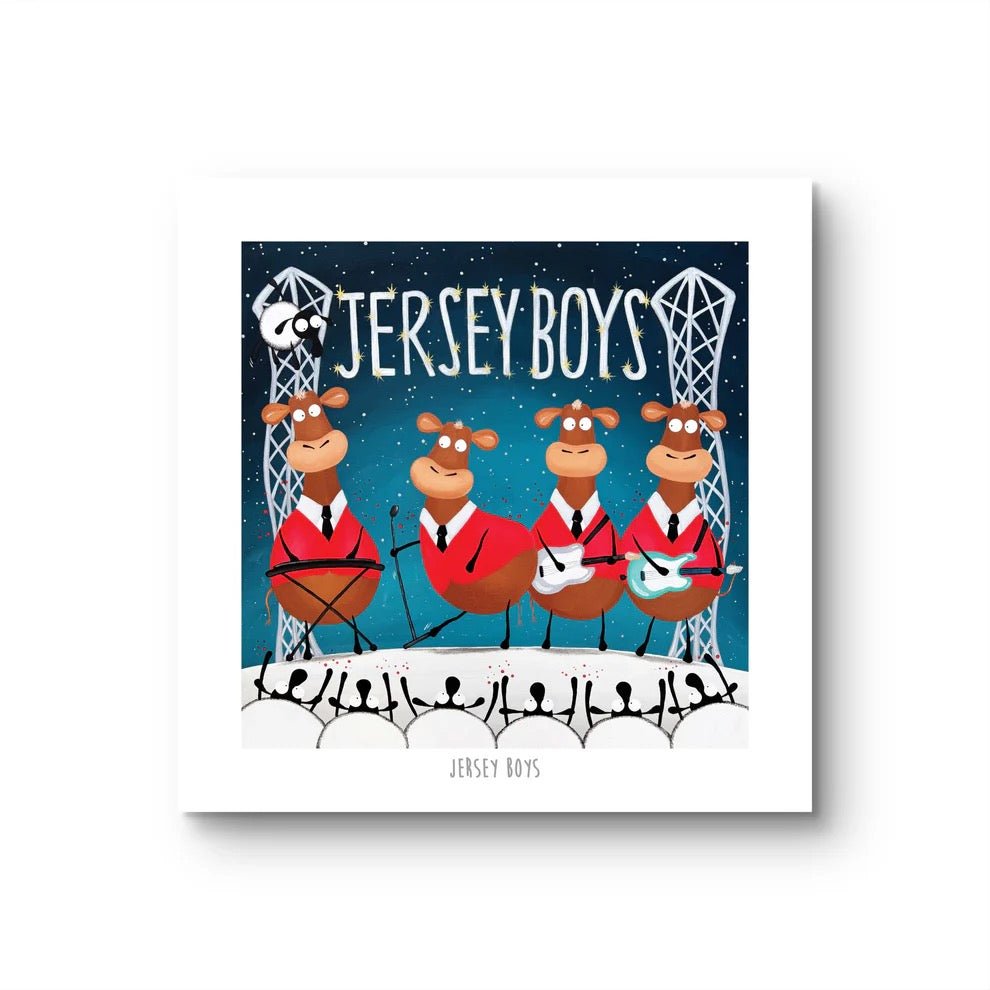 Jersey Boys 10" Print - Mervyn Tay Art - Just Makers Mervyn Tay Art