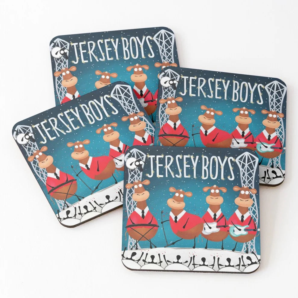 Jersey Boys Coaster - Mervyn Tay Art_Just Makers