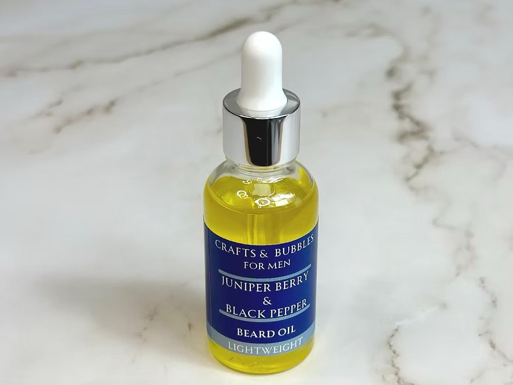 Juniper Berry and Black Pepper Beard Oil - Crafts and Bubbles_Just Makers