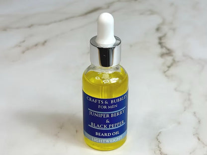 Juniper Berry and Black Pepper Beard Oil - Crafts and Bubbles - Just Makers Crafts &amp; Bubbles