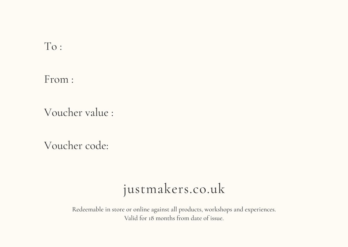 Just Makers Physical Gift Card - Just Makers Gift Cards