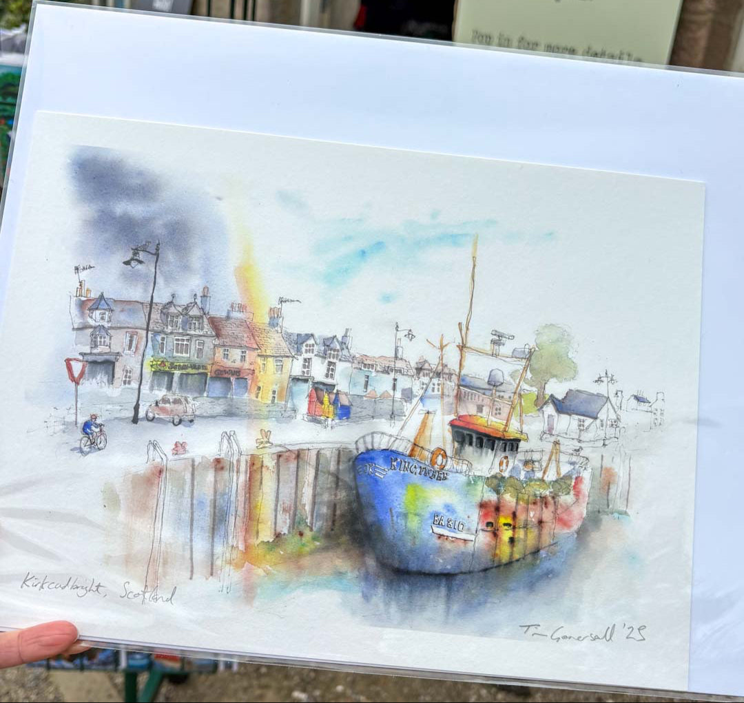 Kirkcudbright Giclee Print - Tim Gomersall Art_Just Makers