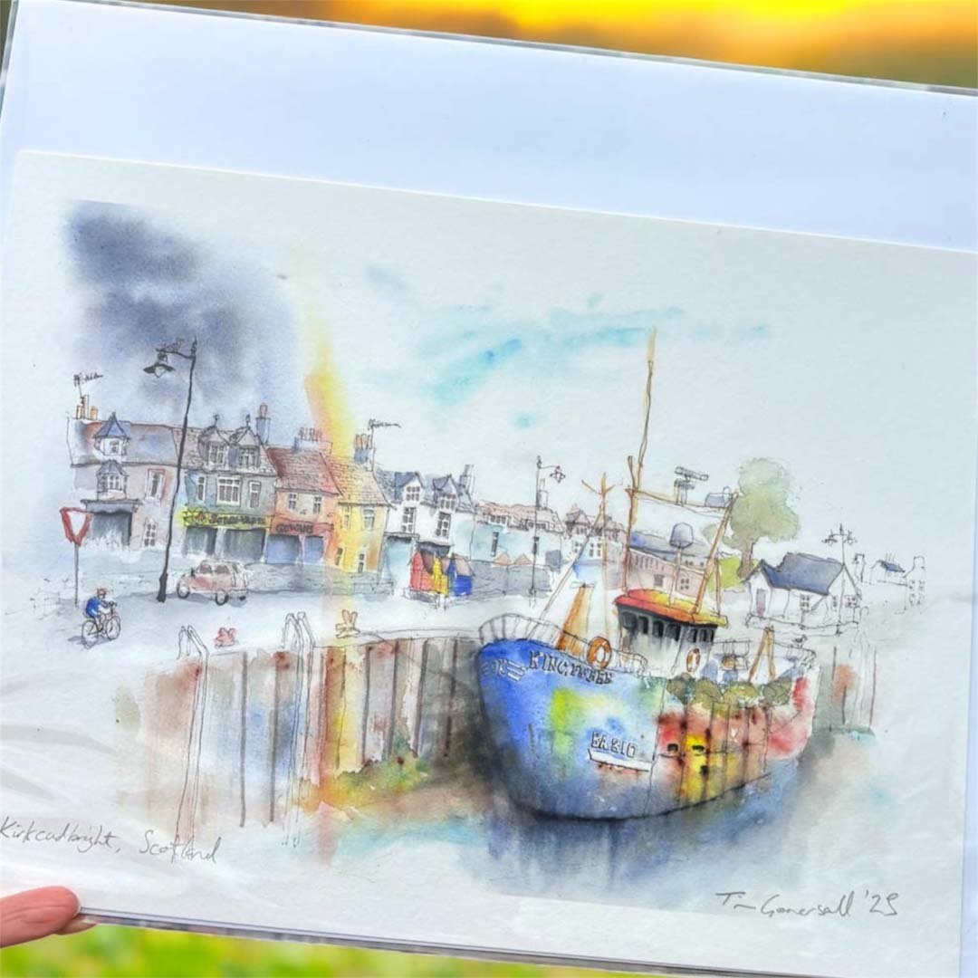 Kirkcudbright Giclee Print - Tim Gomersall Art - Just Makers Tim Gomersall Art