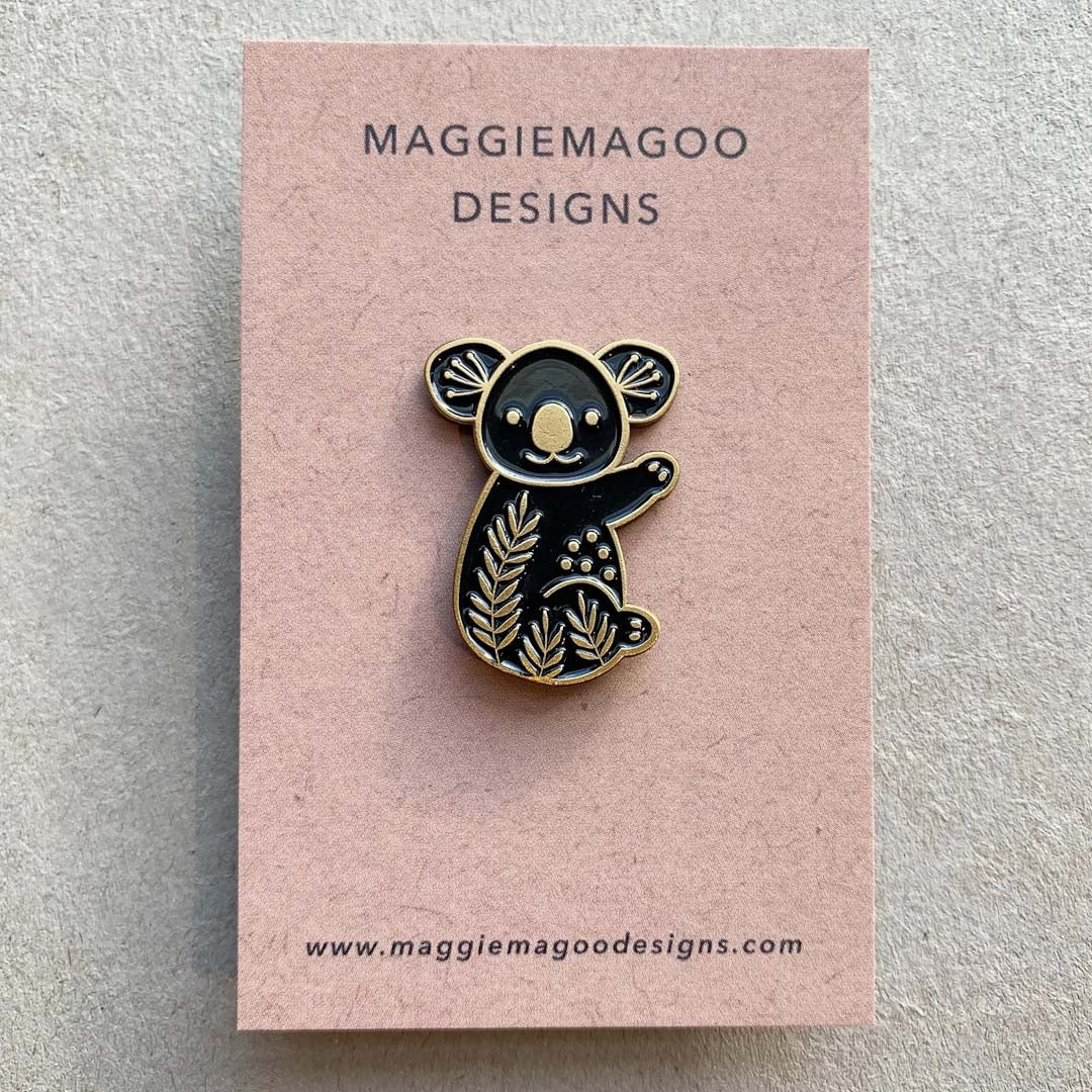 Koala Pin Maggie Magoo Designs_Just Makers