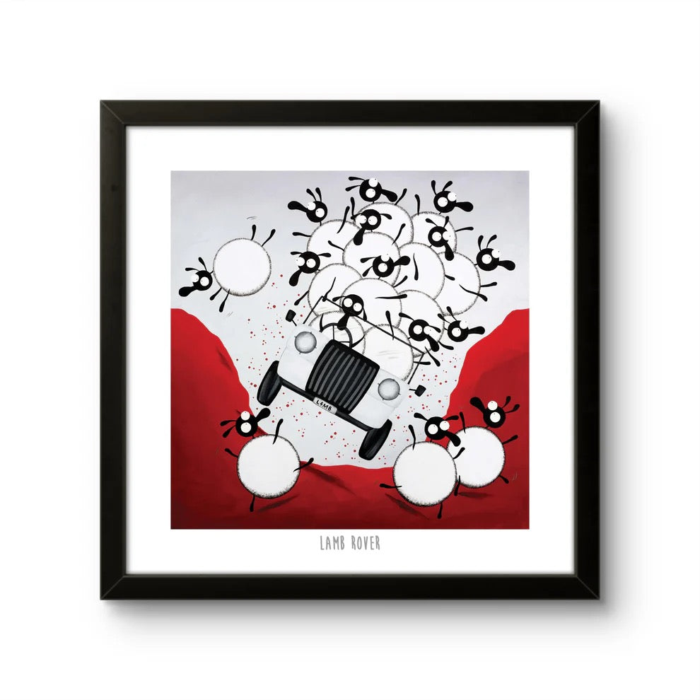 Lamb Rover 10&quot; Print - Mervyn Tay Art_Just Makers