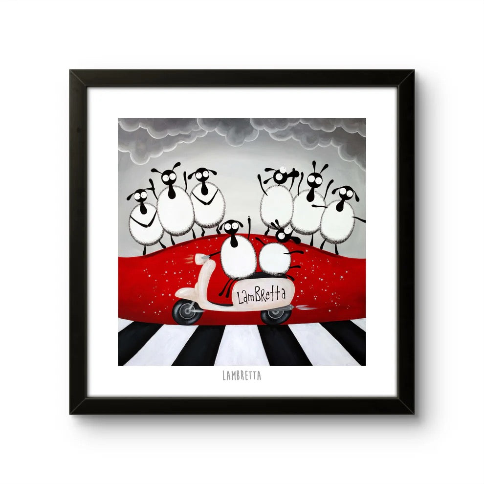 Lambretta 10&quot; Print - Mervyn Tay Art_Just Makers