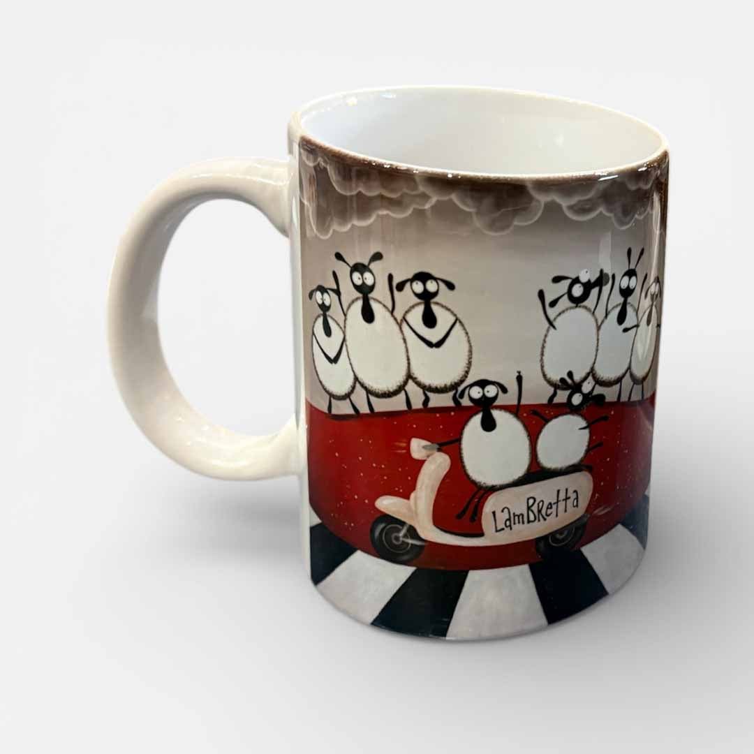 Lambretta Ceramic Mug - Mervyn Tay Art - Just Makers Mervyn Tay Art