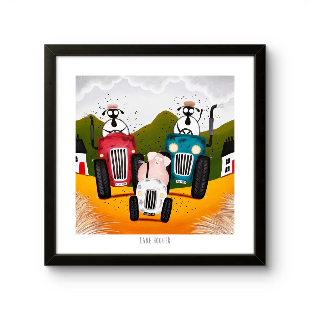 Lane Hogger 10&quot; Print - Mervyn Tay Art_Just Makers