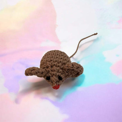 Large Crochet Mouse - Hooked on Yarn_Just Makers