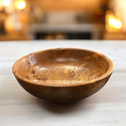 Large Elm Burr Wooden Bowl - Mike Bentley_Just Makers