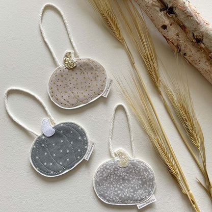 Large Fabric Hanging Pumpkin - Bramble Wood and Co - Just Makers Bramble Wood &amp; Co