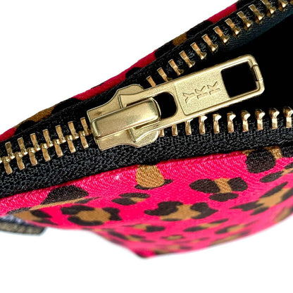 Large Leopard Print Cosmetic Bag Zip by Bean and Bemble_Just Makers
