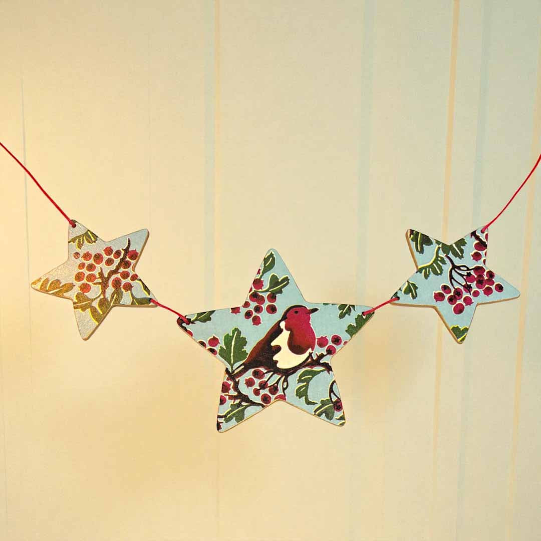 Large Robin Star Garland - Sarah Tustin_Just Makers