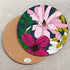 Large Round Serving Pizza Board Vivid Garden Blooms Navy_Just Makers
