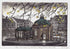 Last Leaves of Autumn, Pump Room Original Framed Etching - Moira McTague_Just Makers