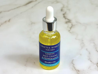 Lemon, May Chang and Peppermint Beard Oil - Crafts and Bubbles - Just Makers Crafts &amp; Bubbles