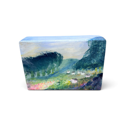 Life of a Bee Painted Wooden Block - Annie Bousfield_Just Makers