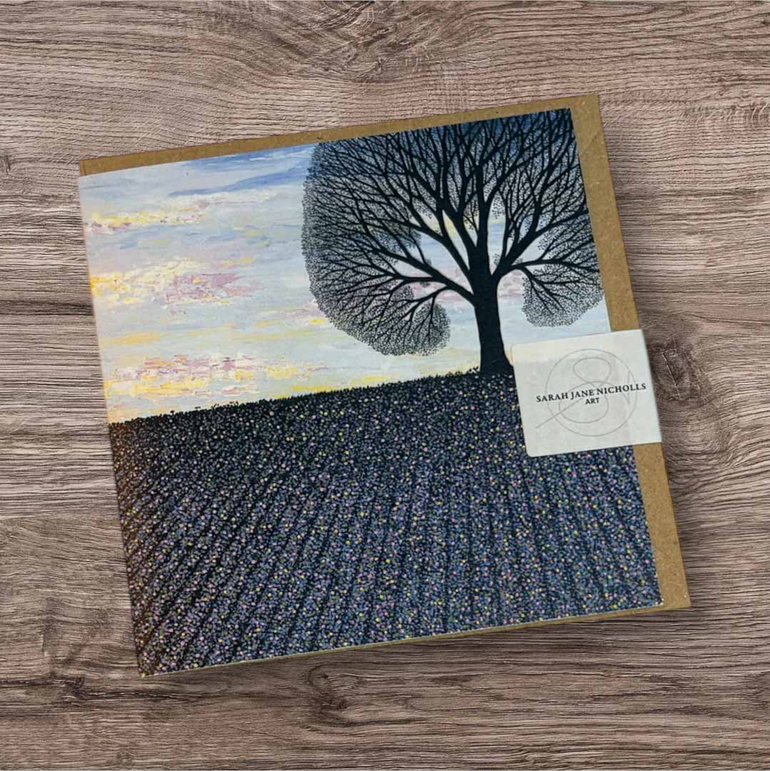 Lilac Farm Mini Card - Sarah Jane Nicholls - Just Makers Sarah Jane Nicholls