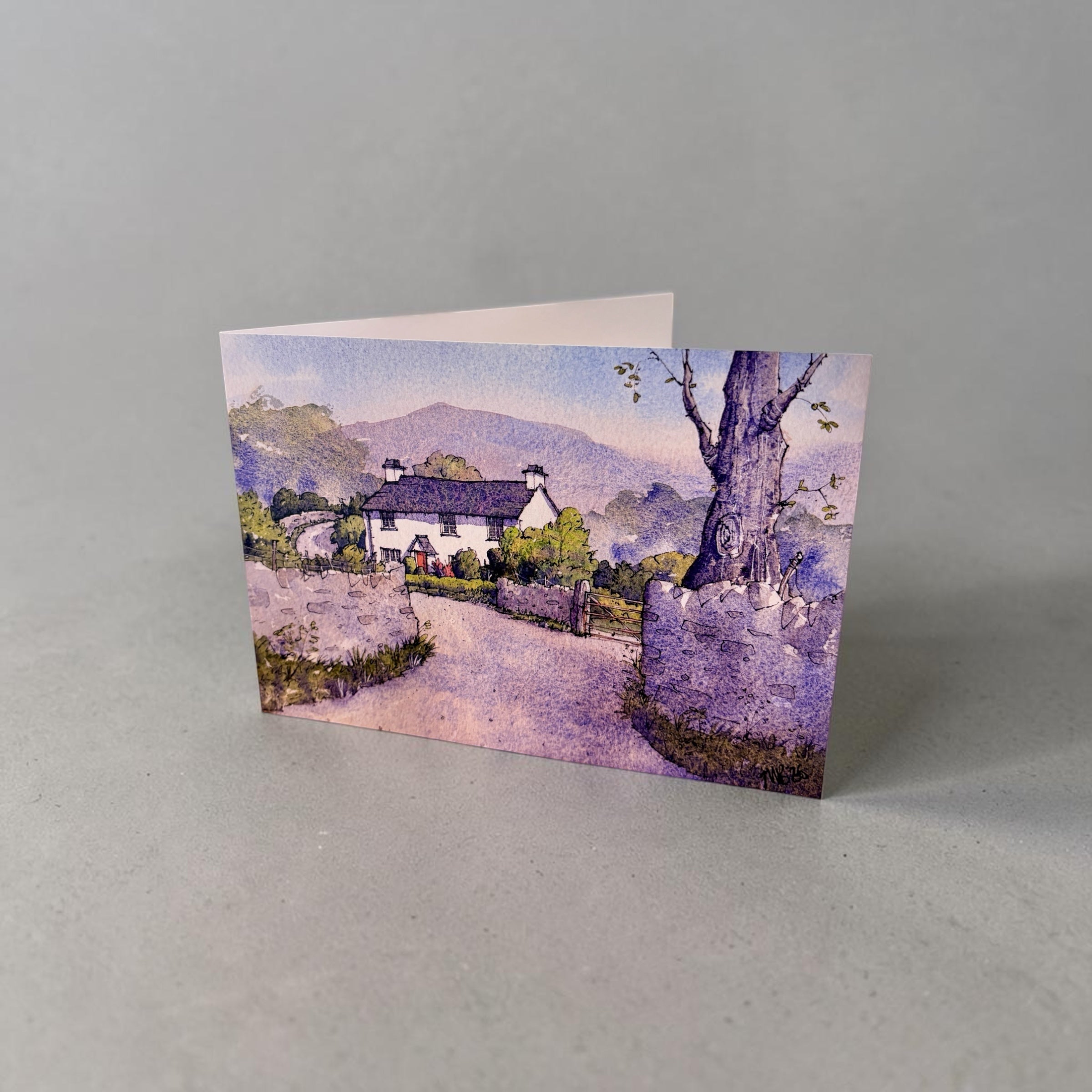 Lilac Lane, Lake District Greeting Card - Matty Burnham_Just Makers