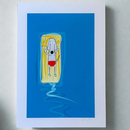 Lilo Life Sprocket A4 Print - Sarah Westwood Illustrator_Just Makers