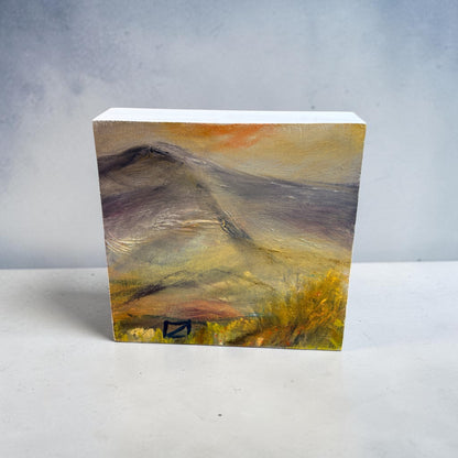 Little Blue Gate Painted Wooden Block - Annie Bousfield_Just Makers1