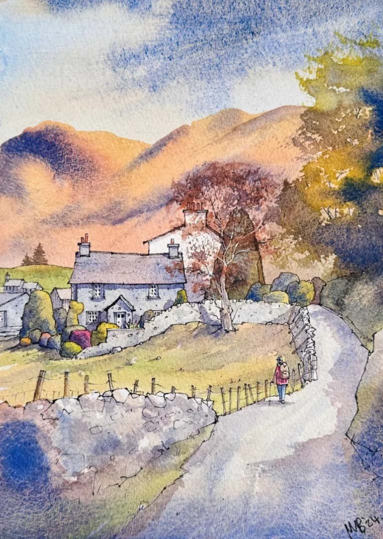 Little Langdale Greeting Card - Matty Burnham - Just Makers Matty Burnham