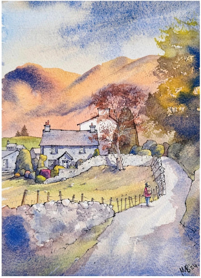 Little Langdale Mounted Print - Matty Burnham_Just Makers