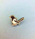 Little Wooden Magpie Pin Badge - Rat Bean Kat_Just Makers