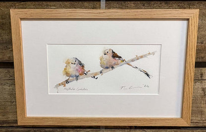 Long Tailed Tits Original Artwork - Tim Gomersall Art_Just Makers