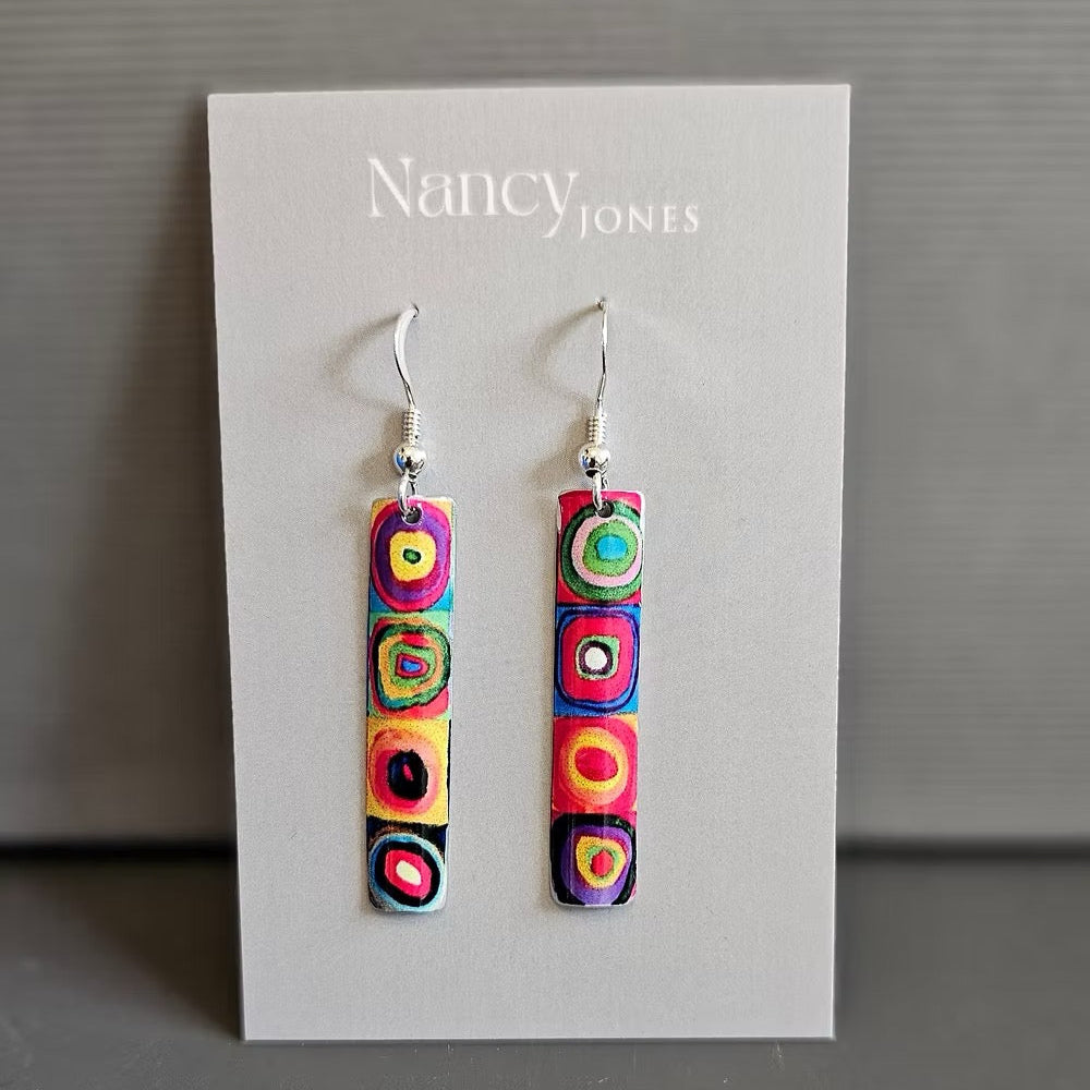 Long Traffic Light Earrings - Nancy Jones_Just Makers