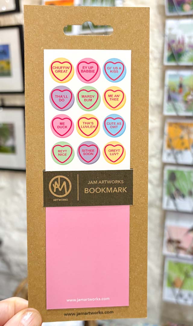 Love Sweets Dialect Bookmark - JAM Artwork_Just Makers