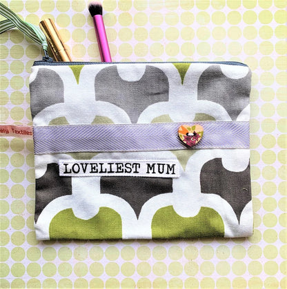 Loveliest Mum Purse - Touchy Feely Textiles_Just Makers