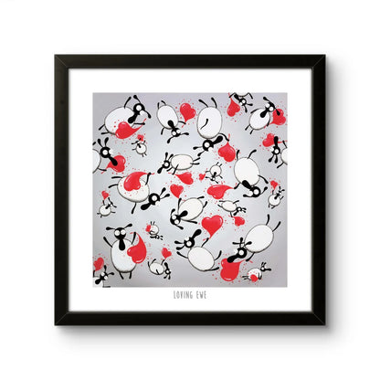 Loving Ewe 10&quot; Print - Mervyn Tay Art_Just Makers