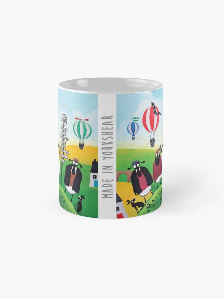 Made in Yorkshear Ceramic Mug - Mervyn Tay Art_Just Makers
