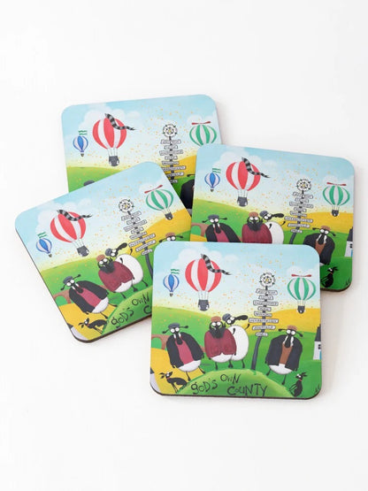 Made in Yorkshear Coaster - Mervyn Tay Art_Just Makers