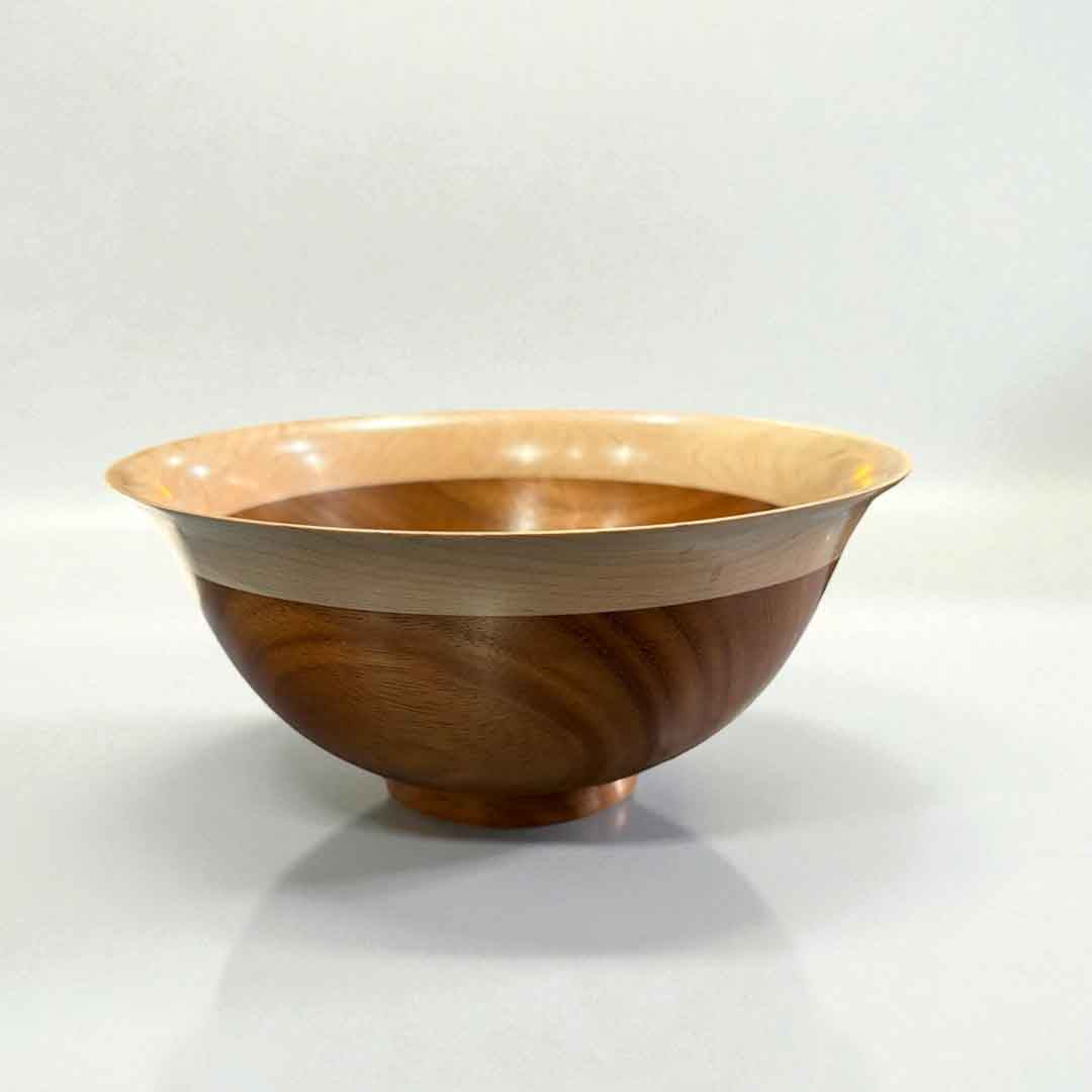 Mahogany and Maple Bowl - Mike Bentley_Just Makers