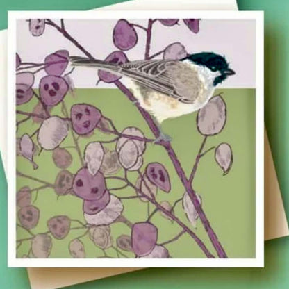 Marsh Tit Greeting Card - Umbellifer_Just Makers