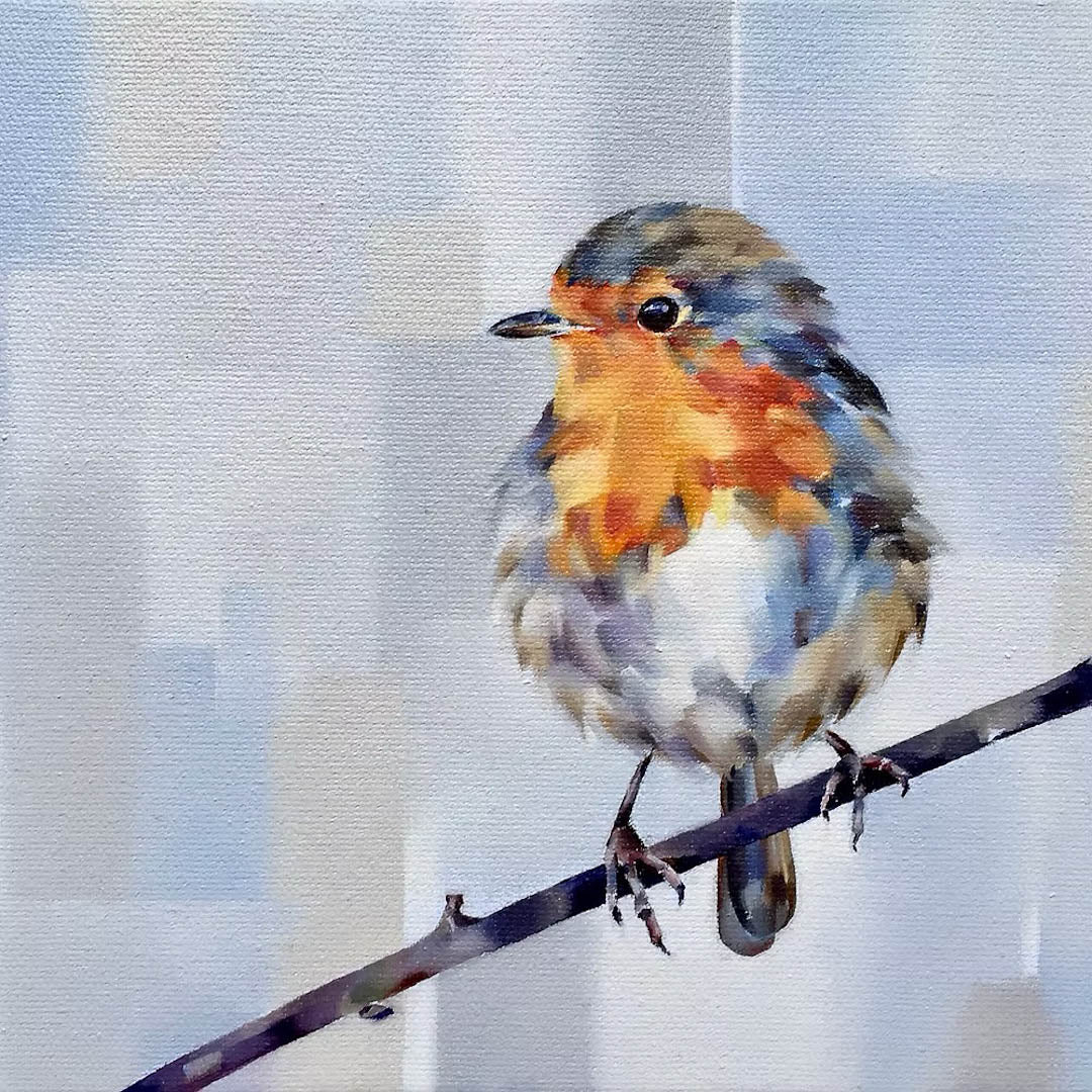 Master Robin redbreast greeting card by Katherine Whitby_Just Makers