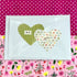 Me and You Hearts Fabric Card - Alice and Audrey_Just Makers