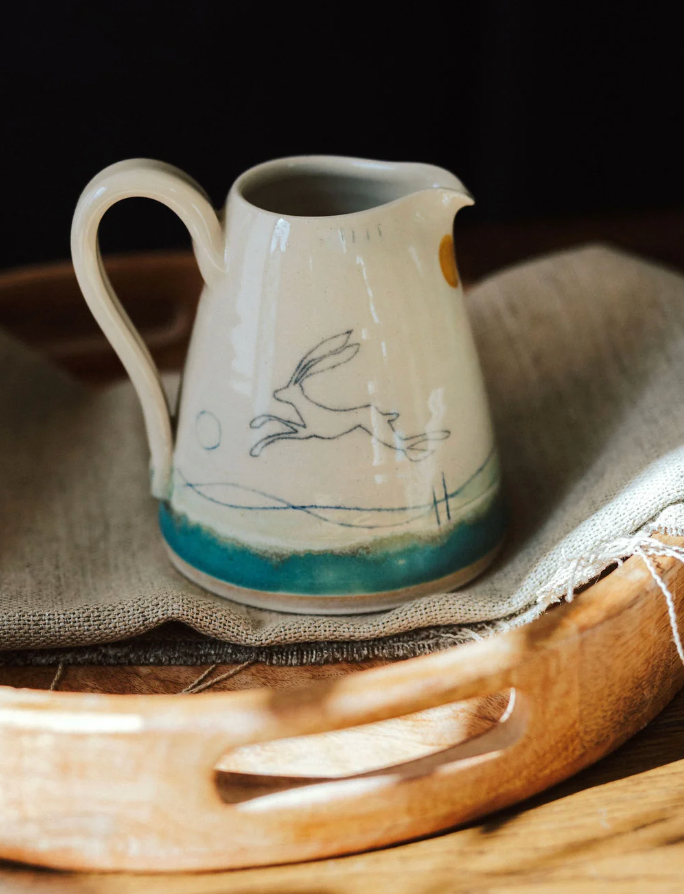 Medium Jug - Hare - Lorna Gilbert_Just Makers