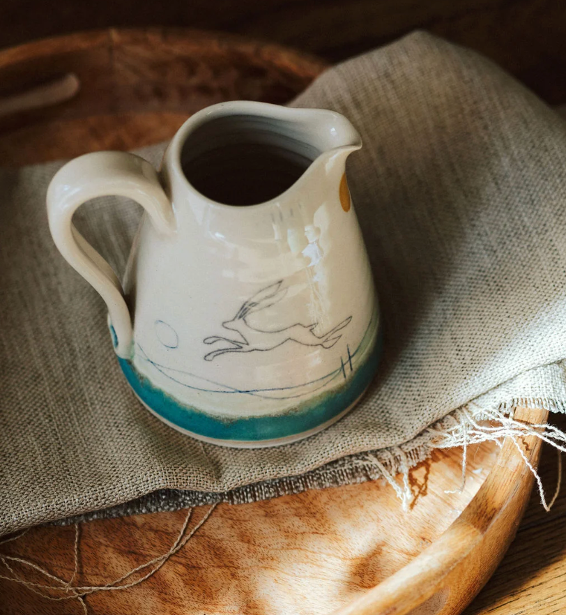 Medium Jug - Hare - Lorna Gilbert_Just Makers
