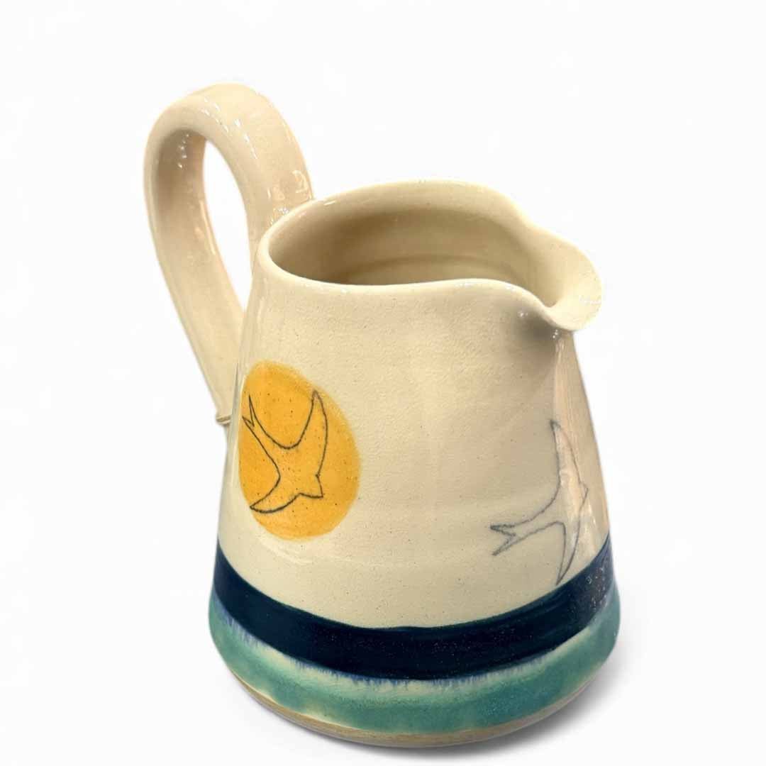 Medium Jug - Golden Swift - Lorna Gilbert - Just Makers Lorna Gilbert Ceramics