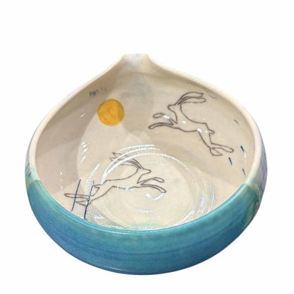 Medium Pouring Bowl - Hare - Lorna Gilbert_Just Makers