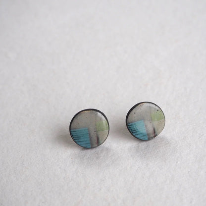 Mere Elements Range Round Studs - Karen Howarth Ceramics_Just Makers
