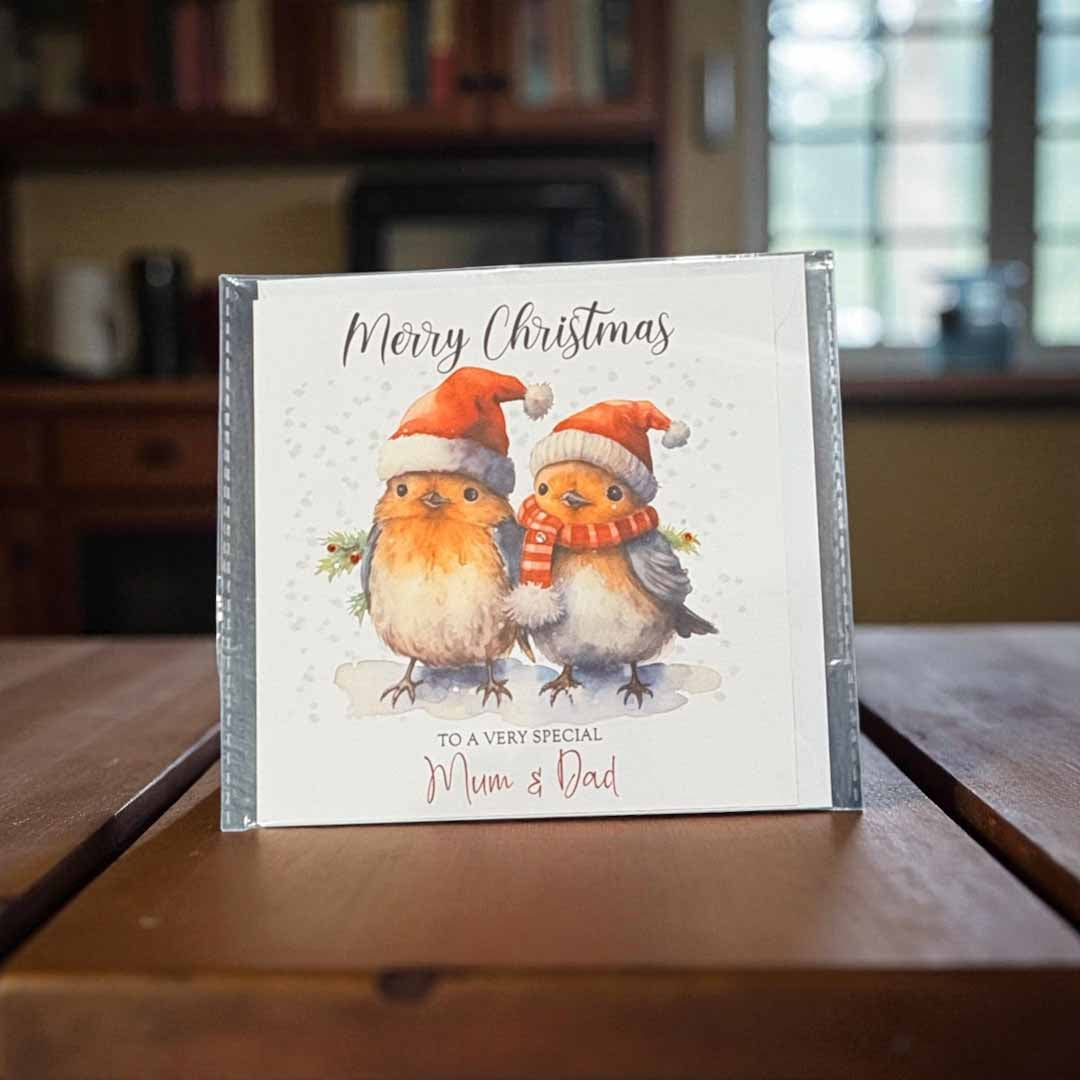 Merry Christmas Mum and Dad Card by Bright Night Cards_Just Makers