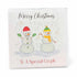 Merry Christmas Special Couple Snowman Card by Bright Night Cards_Just Makers