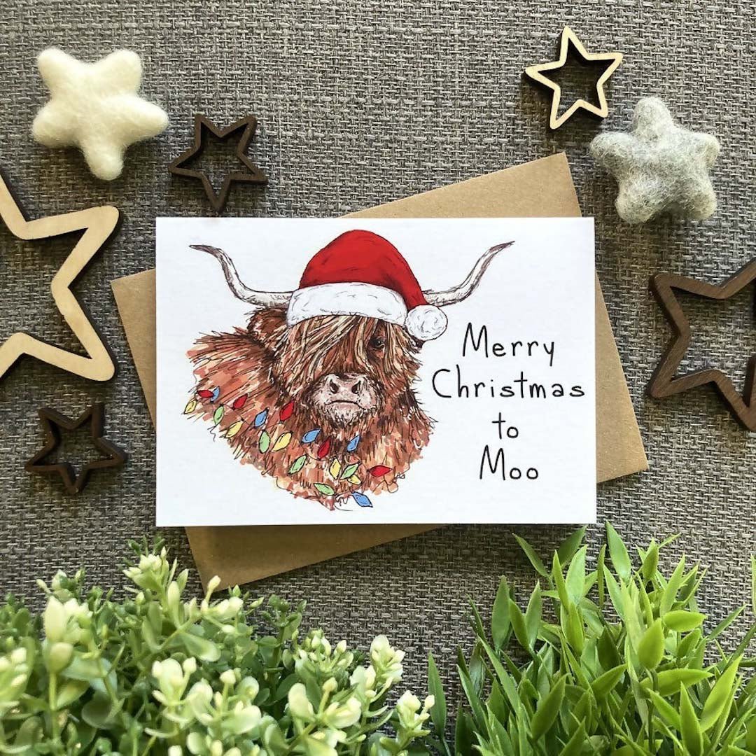 Merry Christmas to Moo Card - HD Designs - Just Makers HD Designs