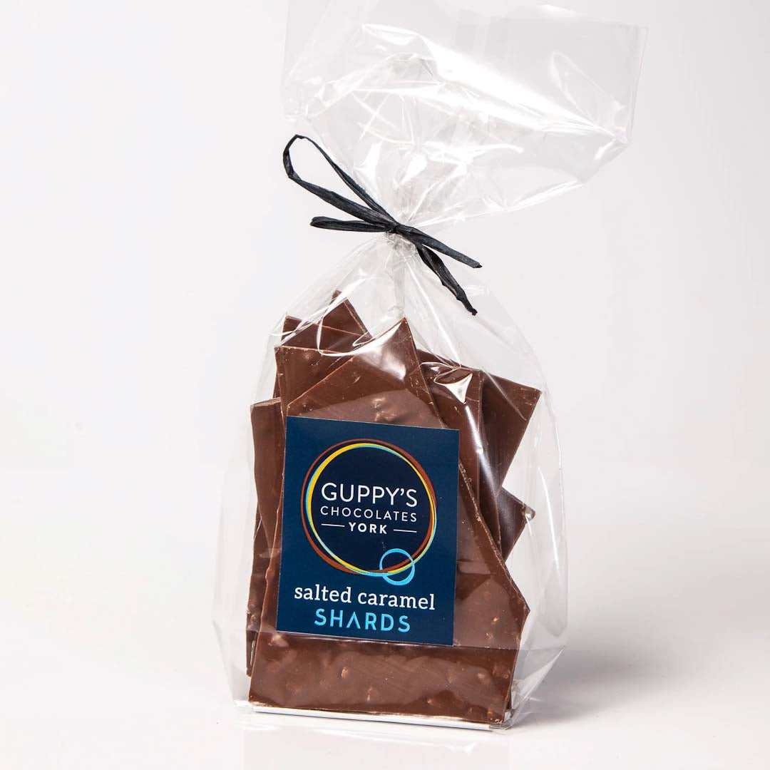 Milk Chocolate Salted Caramel Shards by Guppy&