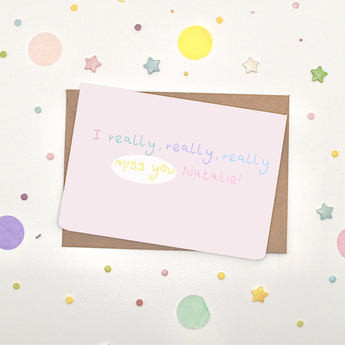Miss You Pal Card - Scribble &amp; Print Co_Just Makers