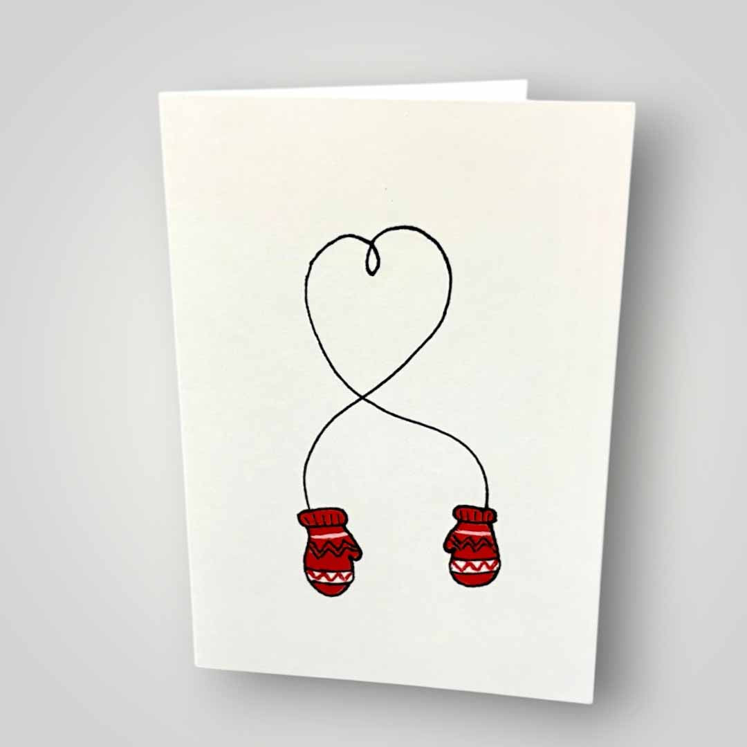 Mittens Christmas Card - Beverley Holgate_Just Makers